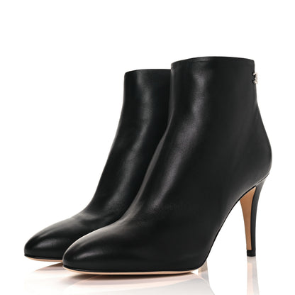 Chanel Lambskin Short Ankle Boots 38.5 Black 6 of 20