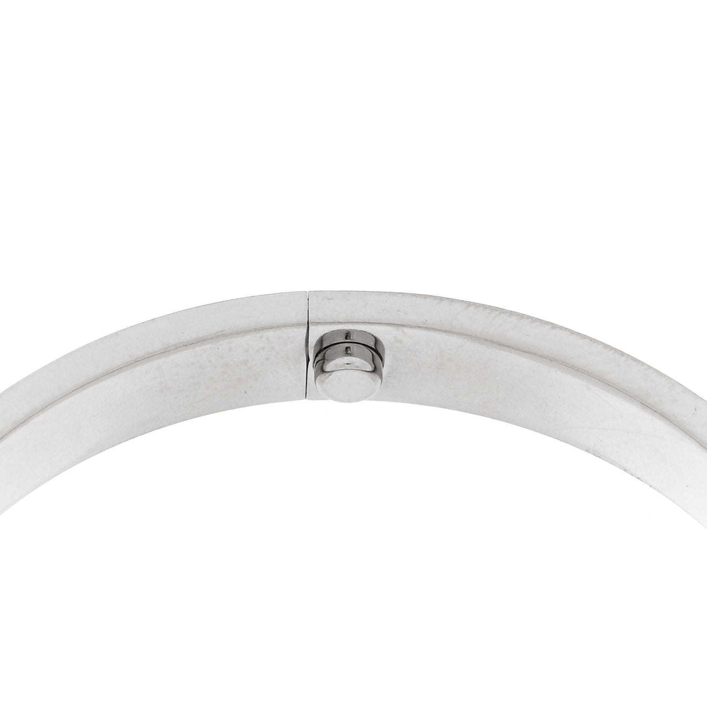 18K White Gold LOVE  Single Screw Bracelet 17
