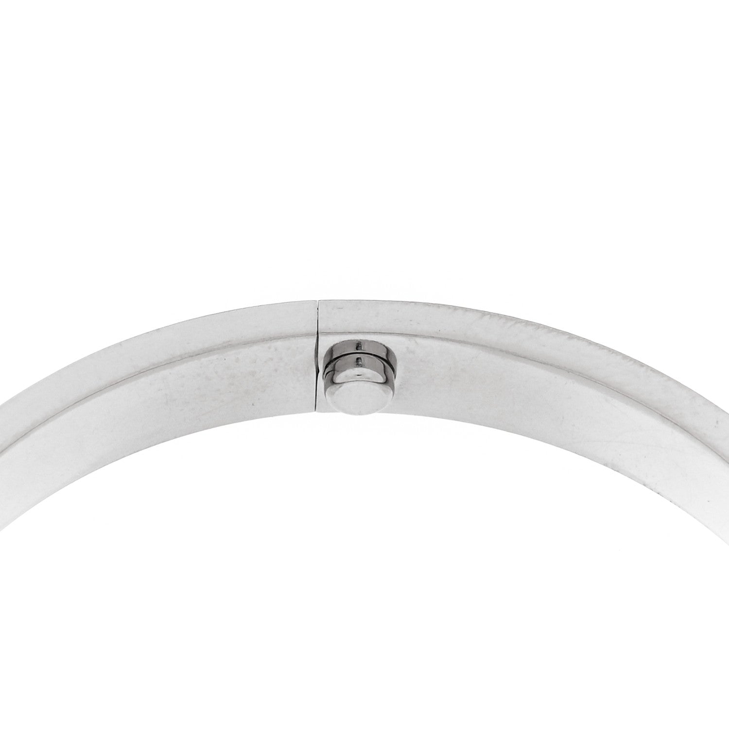 Cartier 18K White Gold LOVE  Single Screw Bracelet 17 3 of 7