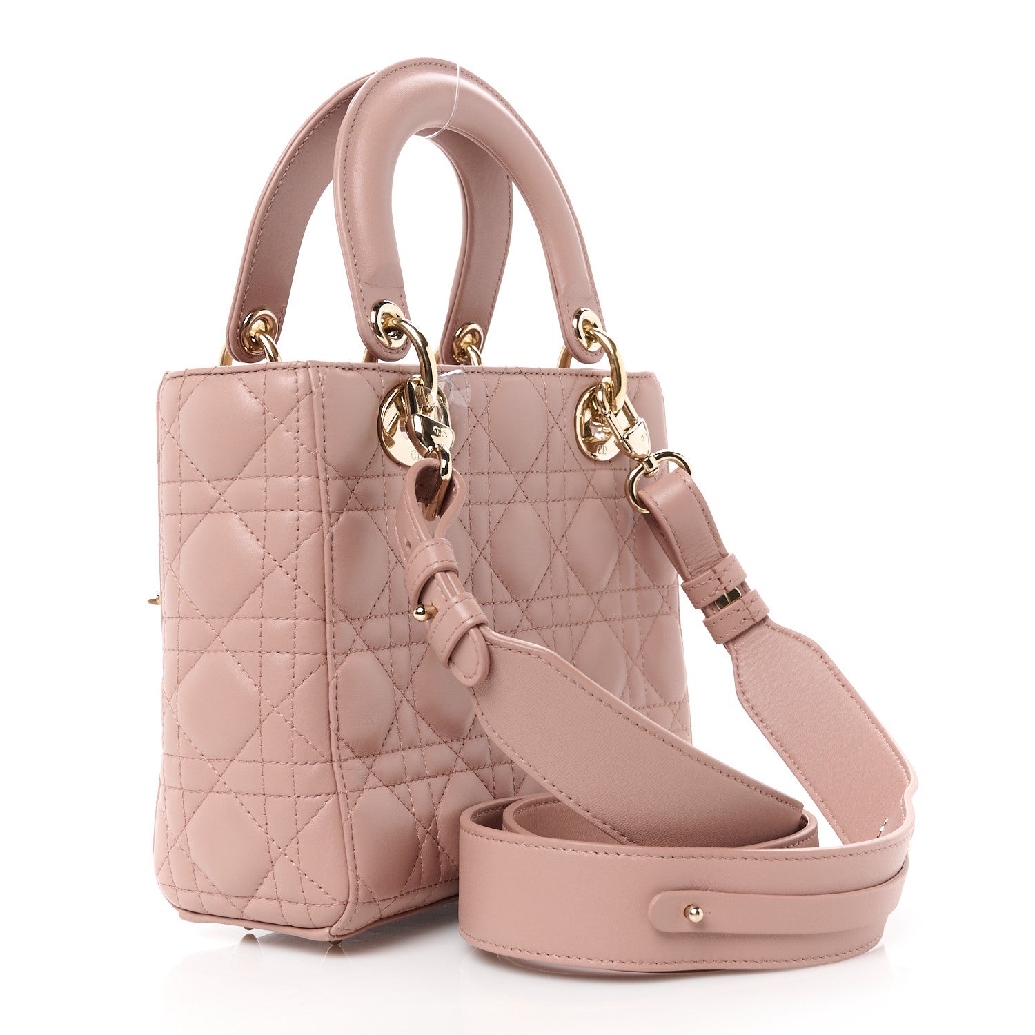 Christian Dior Lambskin Cannage Small My ABCDior Lady Dior Fard 3 of 11
