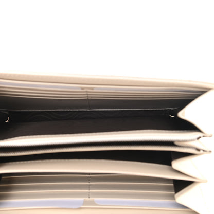 Gucci Calfskin Matelasse GG Marmont Chain Wallet Mystic White 5 of 13