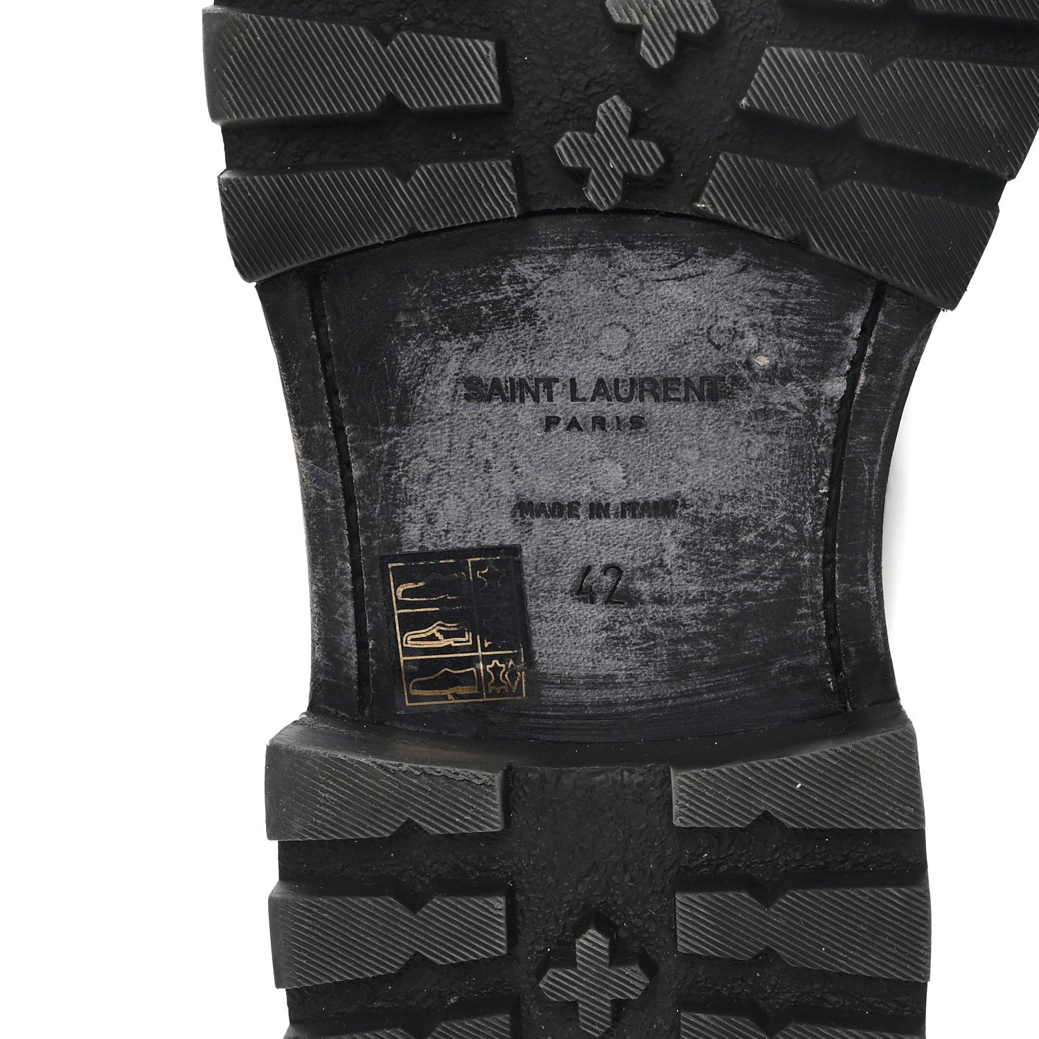 Saint Laurent Vitello Ruinart Mens Marlo 20 Derby 42 Black 7 of 10
