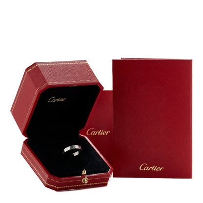 Cartier 18K White Gold 3.5mm LOVE Wedding Band Ring 54 7 5 of 5