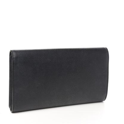 Saint Laurent Calfskin Monogram Large Belle De Jour Clutch Black 2 of 8