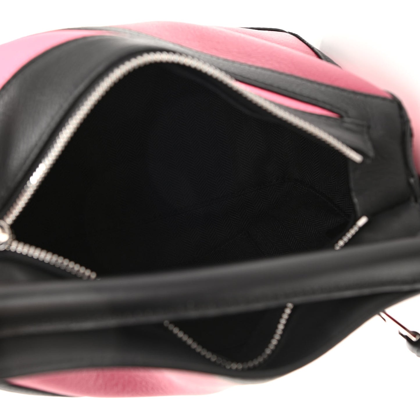 Calfskin Small Graphic Puzzle Bag Raspberry Wild Rose