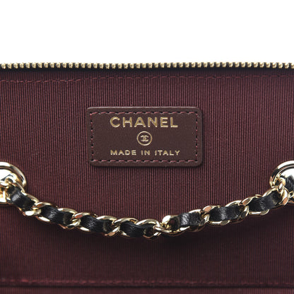 Chanel Lambskin Quilted Small Vanity Case With Chain Black 6 of 11