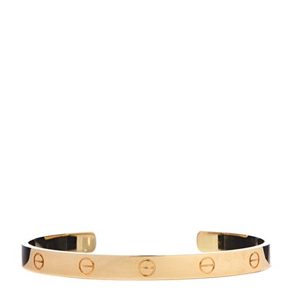 Cartier 18K Yellow Gold LOVE Cuff Bracelet 19 1 of 5