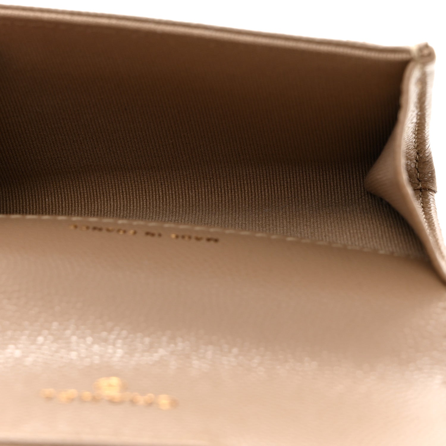 Chanel Caviar Quilted Flap Card Holder Wallet Dark Beige 5 of 9