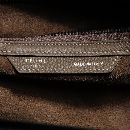 Celine Drummed Calfskin Mini Luggage Souris 5 of 8