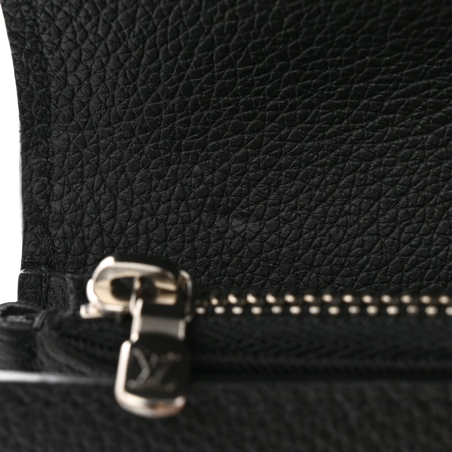 Louis Vuitton Calfskin Lockme II Wallet Black 9 of 11