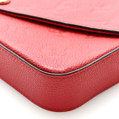 Louis Vuitton Empreinte Pochette Felicie Chain Wallet Scarlet 9 of 9
