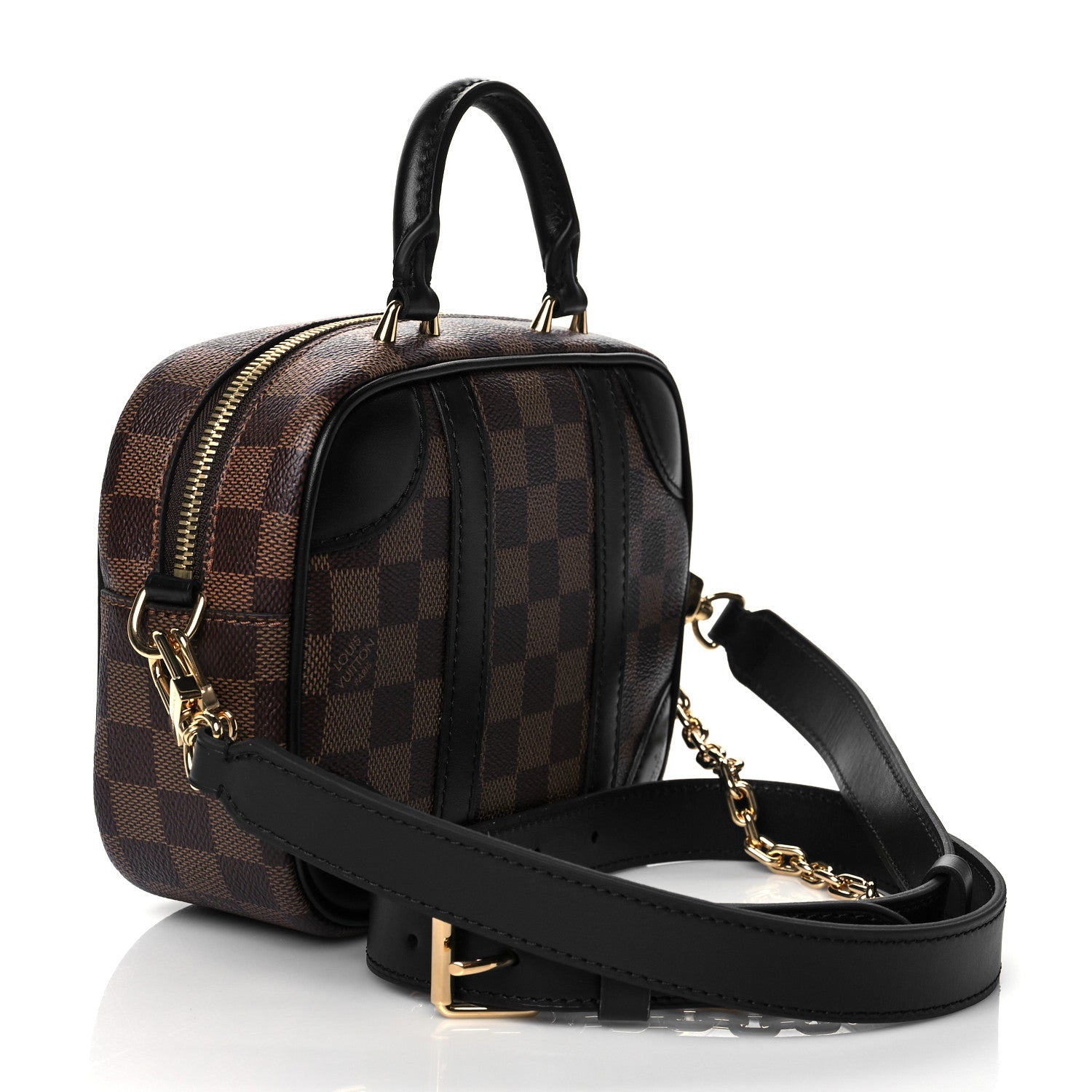 Louis Vuitton Damier Ebene Valisette Souple BB Black 3 of 9