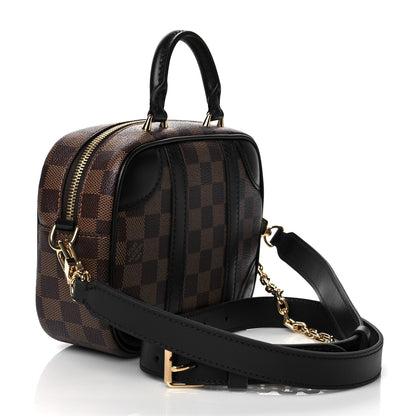 Louis Vuitton Damier Ebene Valisette Souple BB Black 3 of 9