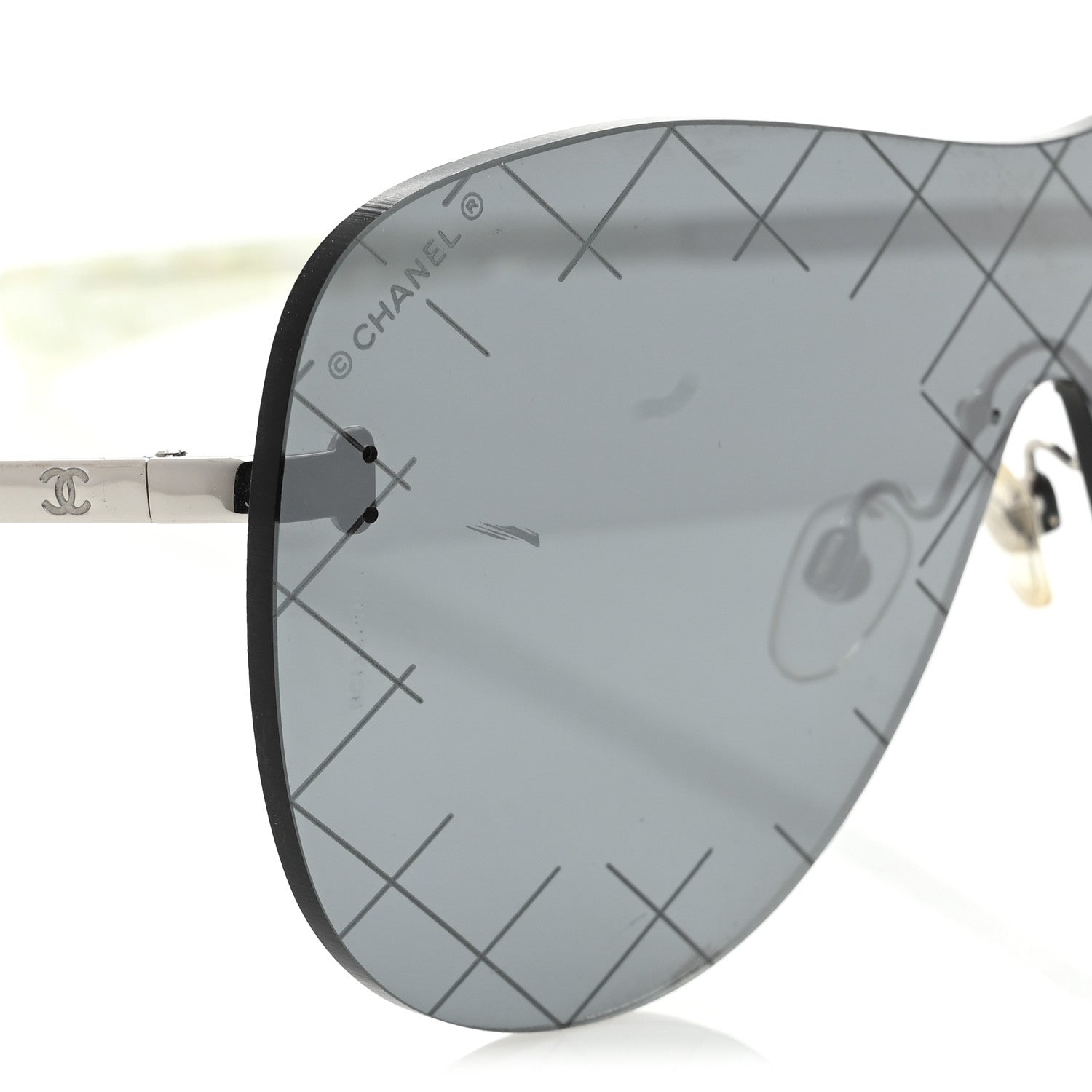 Chanel Shield Runway Sunglasses 71158 Black 8 of 8