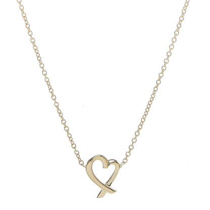Tiffany 18K Yellow Gold Mini Paloma Picasso Loving Heart Pendant Necklace 4 of 6