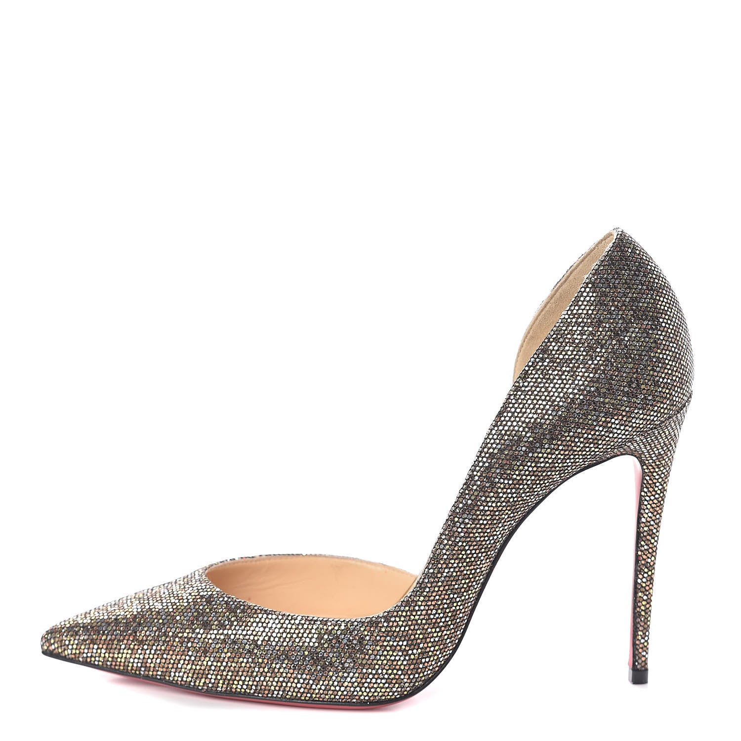 Christian Louboutin Glitter Regina Specchio Oxyde Iriza 100 Pumps 38 Multi 1 of 8