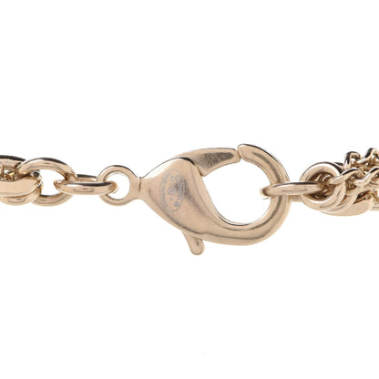 Chanel Crystal CC Multi Strand Chain Necklace Gold 5 of 6