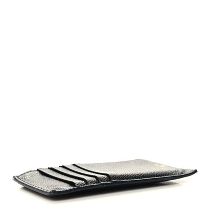 Celine Grained Calfskin Zipped Card Holder Black 4 of 7