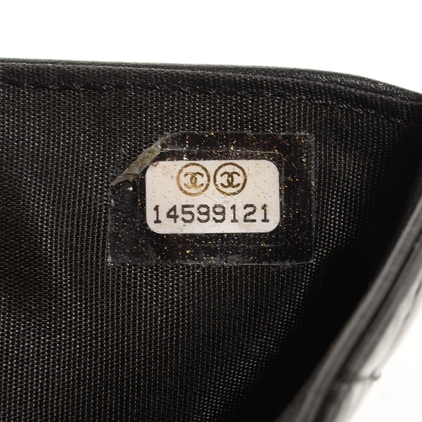 Patent Quilted Brilliant French Wallet Black