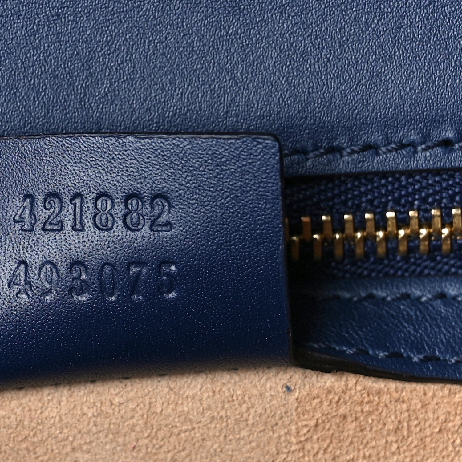 Gucci Vitello Fontanella Web Small Sylvie Shoulder Bag Blue Agata 6 of 8