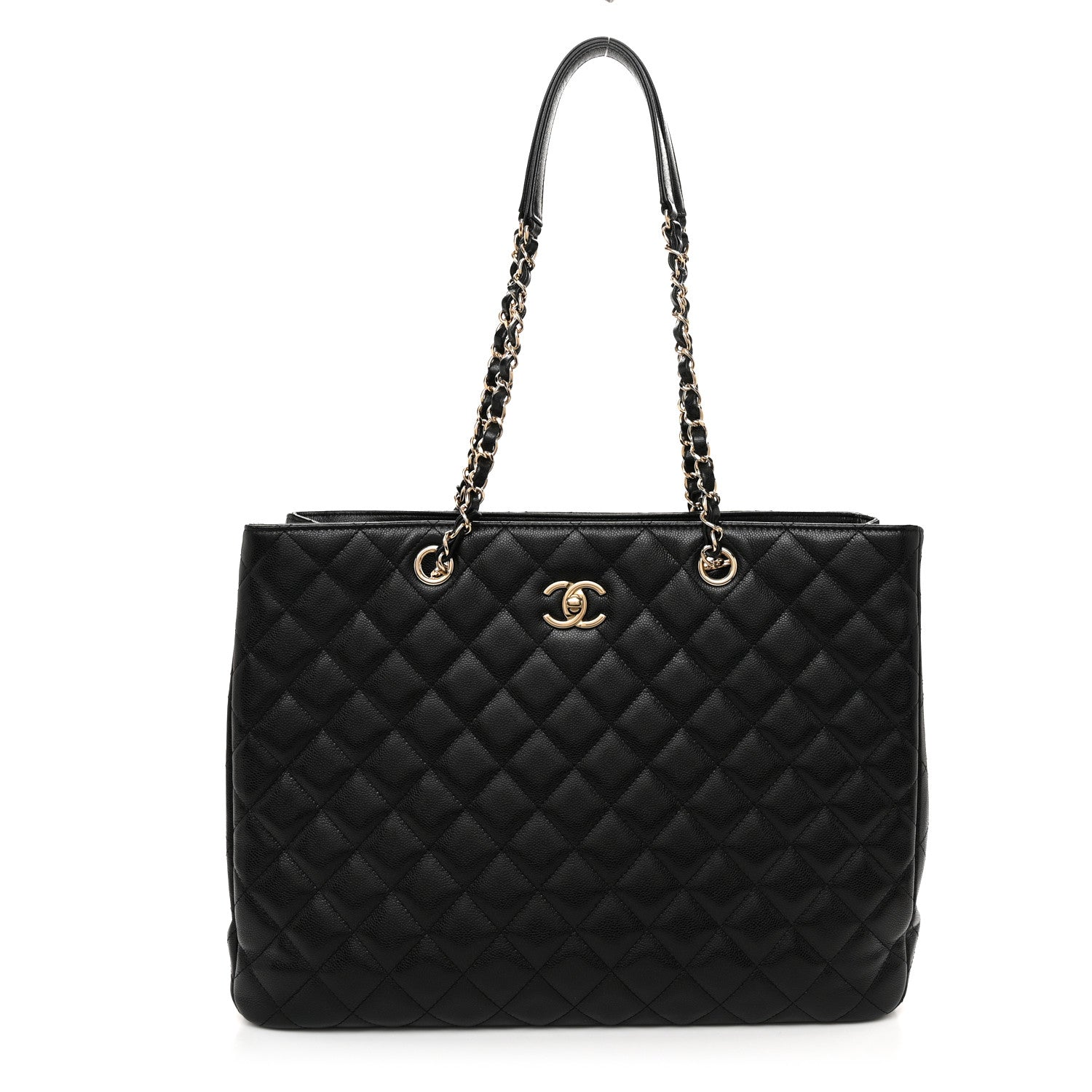 Chanel Caviar Quilted Large Classic Shopping Tote Black 1 of 12