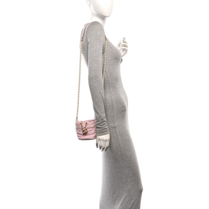 Chanel Calfskin Quilted Pearl Mini About Pearls Drawstring Bucket Light Pink 2 of 10