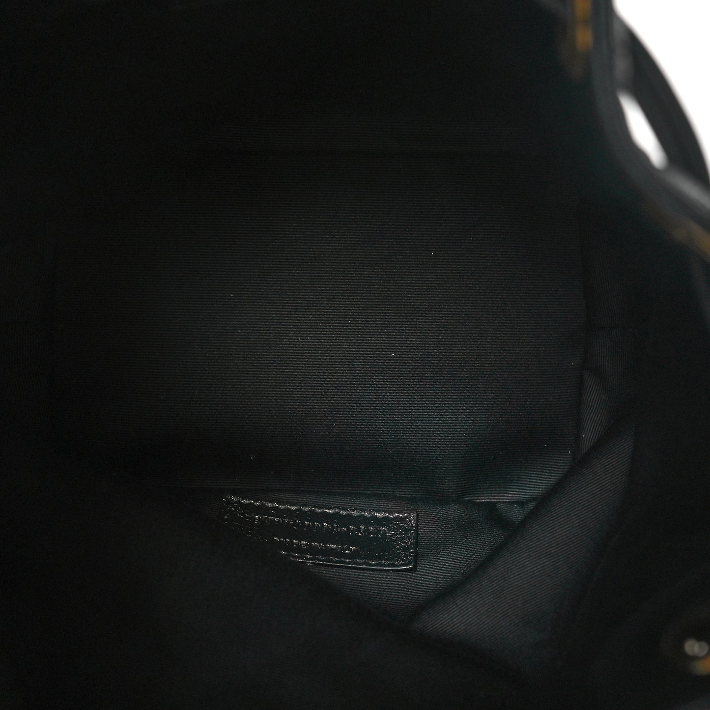 Lambskin Quilted Small Cassandre Bucket Bag Black