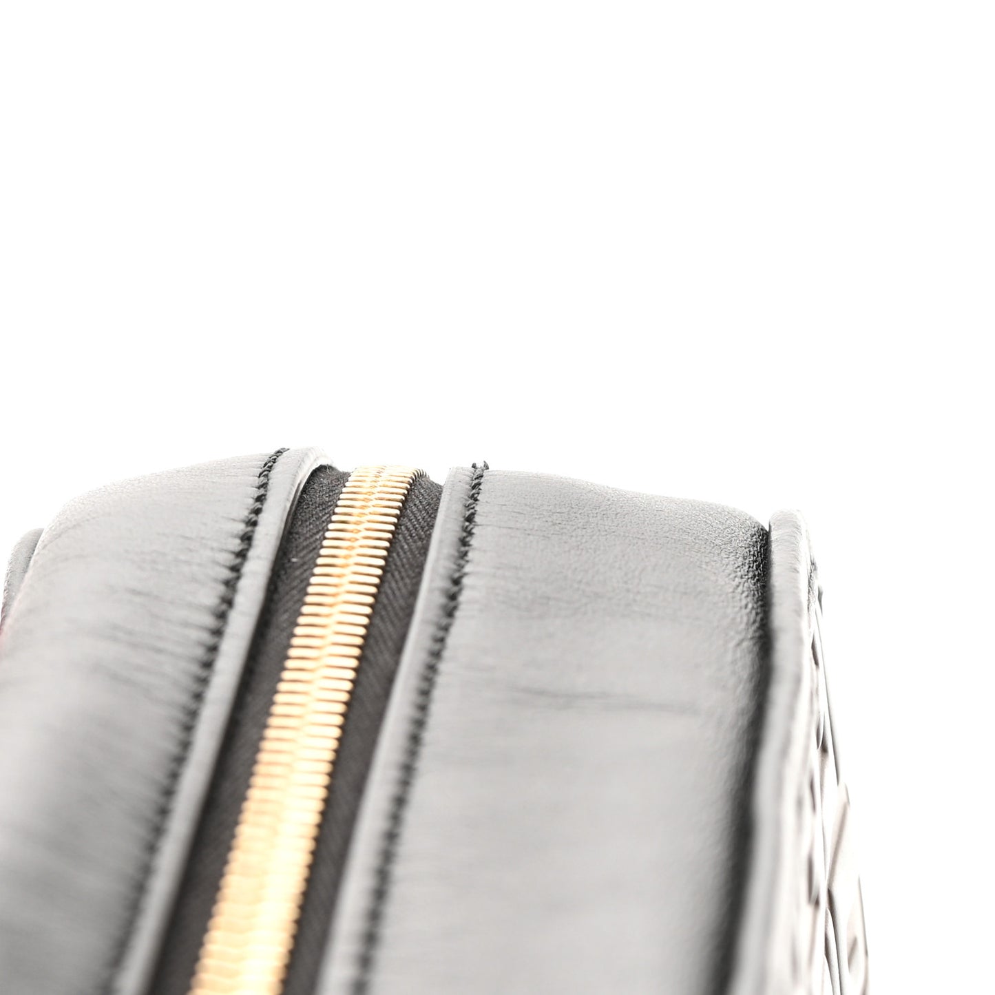 Vitello Century F is Fendi Bi-Color FF 1974 Embossed Camera Case Maya Black