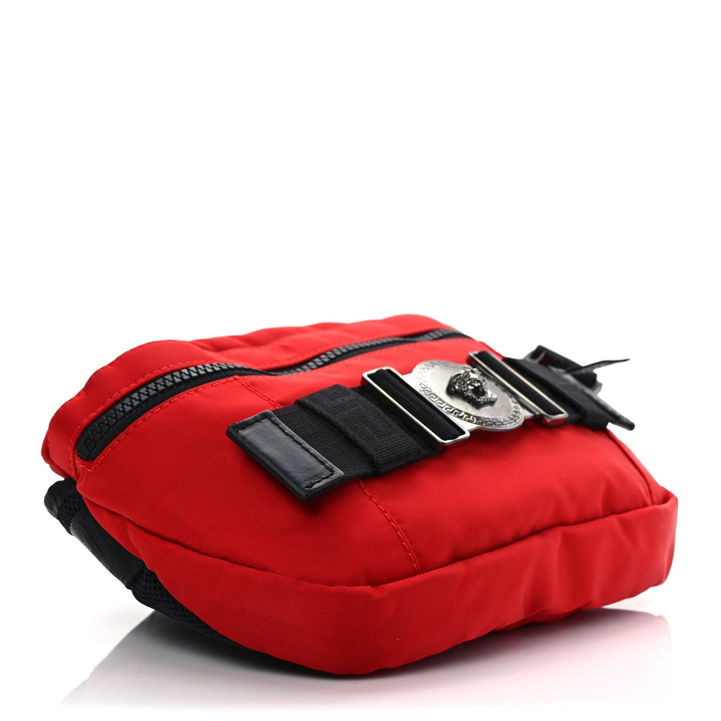 Nylon Palazzo Medusa Belt Bag Red
