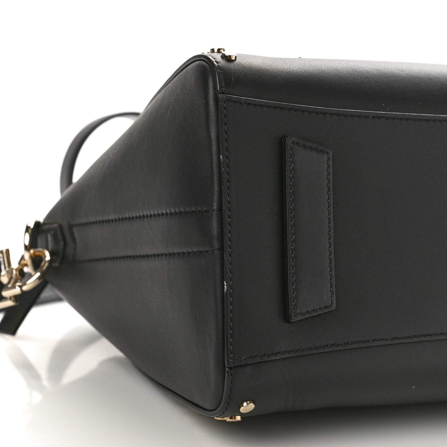 Smooth Calfskin Small Studded Antigona Black