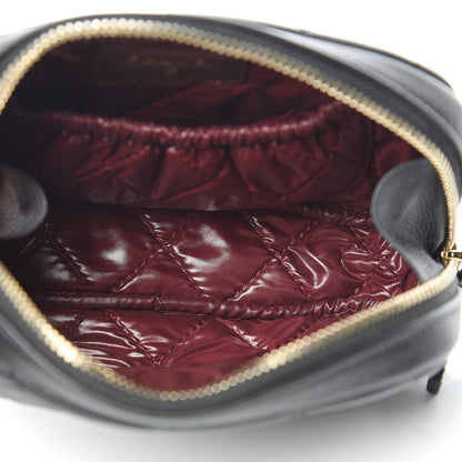 Chanel Caviar Quilted Small Curvy Pouch Cosmetic Case Black 5 of 10