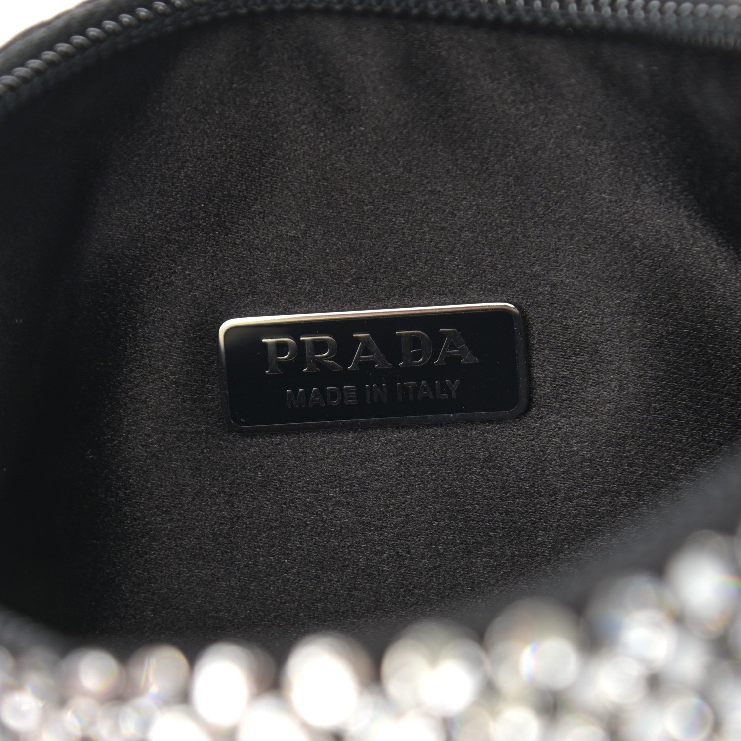 Prada Satin Crystal Mini Re-Edition 2000 Bag Cristal 6 of 9
