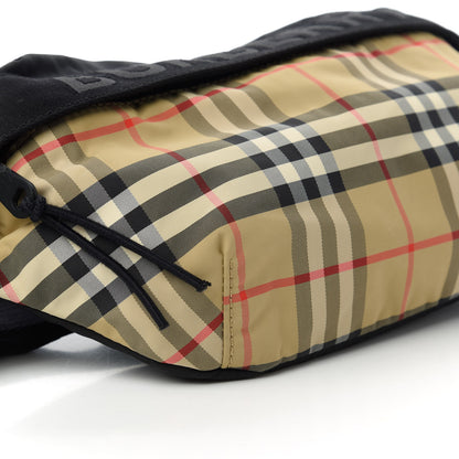 Burberry Nylon Vintage Check Sonny Bum Bag Archive Beige Black 6 of 10