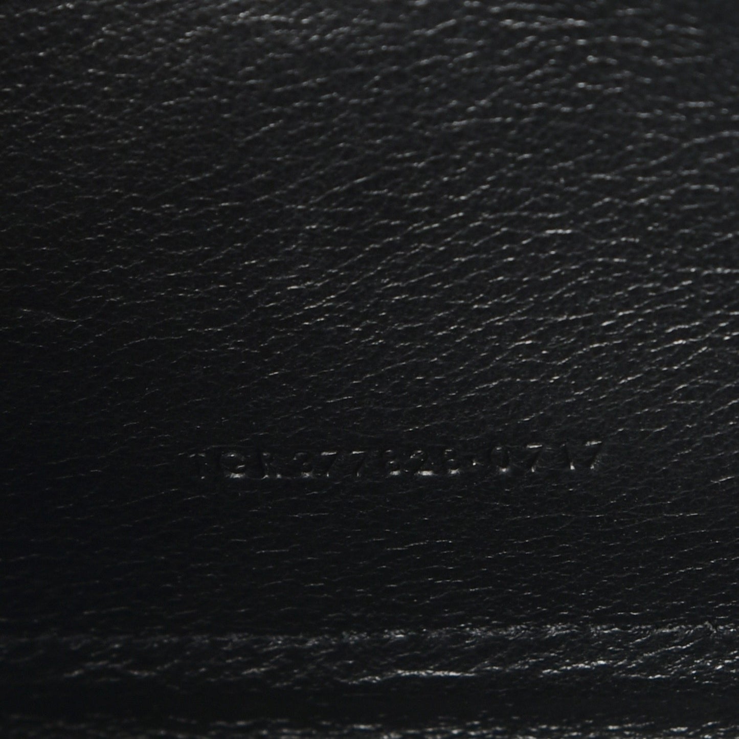 Grain De Poudre Matelasse Chevron Monogram Chain Wallet Black