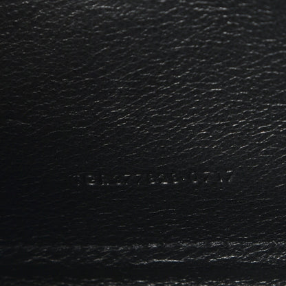 Saint Laurent Grain De Poudre Matelasse Chevron Monogram Chain Wallet Black 7 of 7