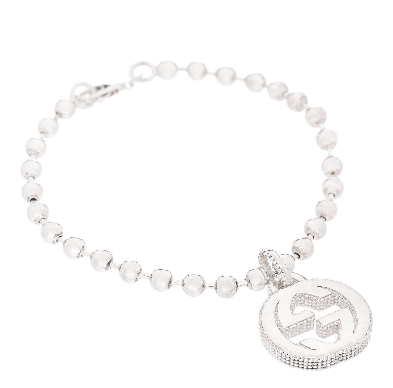 Gucci Sterling Silver Interlocking GG Bracelet 1 of 5