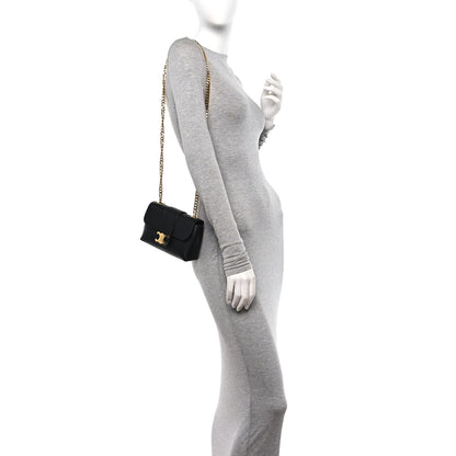 Celine Supple Calfskin Mini Victoire Bag Black 2 of 10