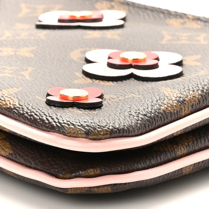 Louis Vuitton Monogram Blooming Flowers Double Zip Pochette 9 of 9
