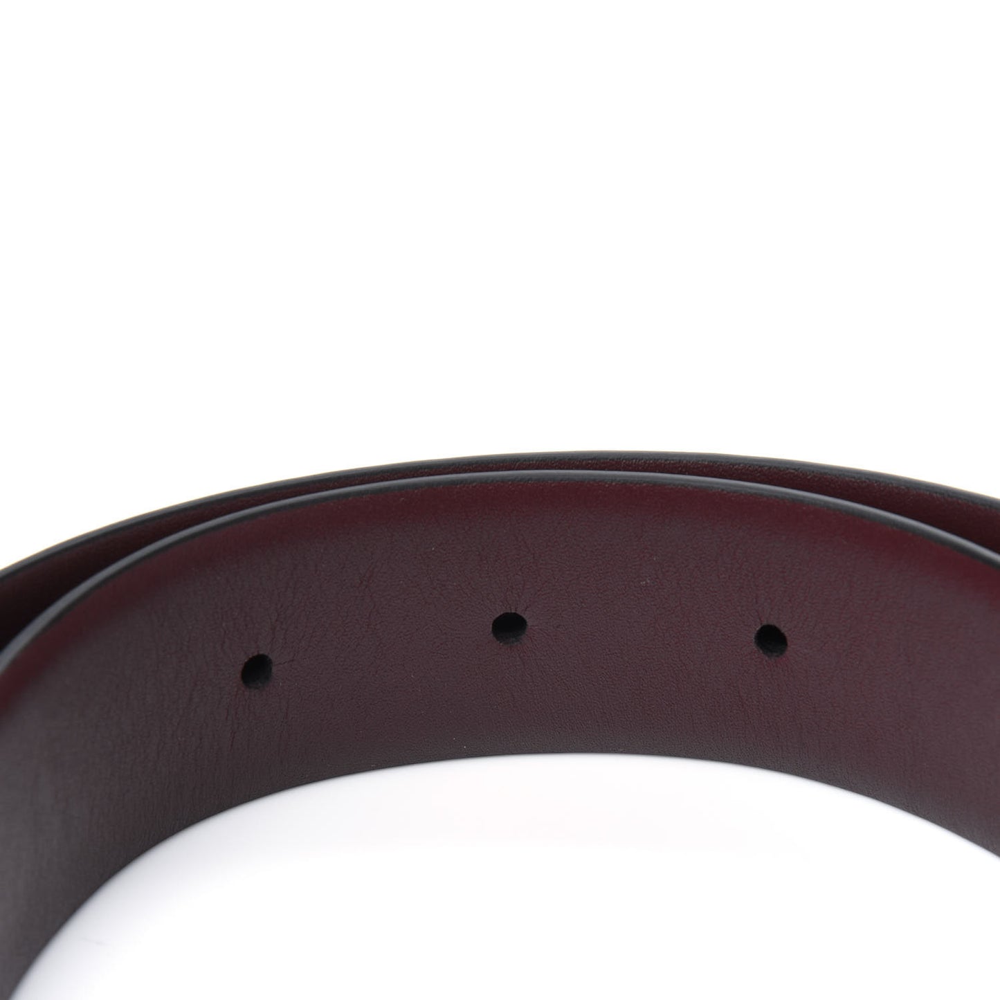 Calfskin CC Reversible Belt 85 34 Black Burgundy