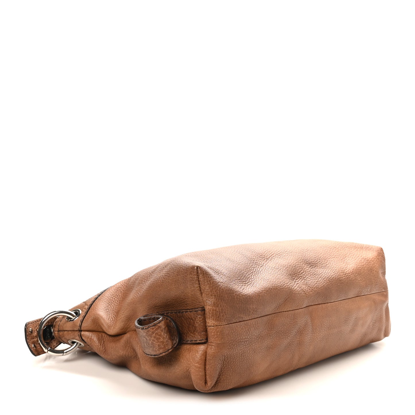 Calfskin Medium Bamboo Bar Shoulder Bag Light Brown