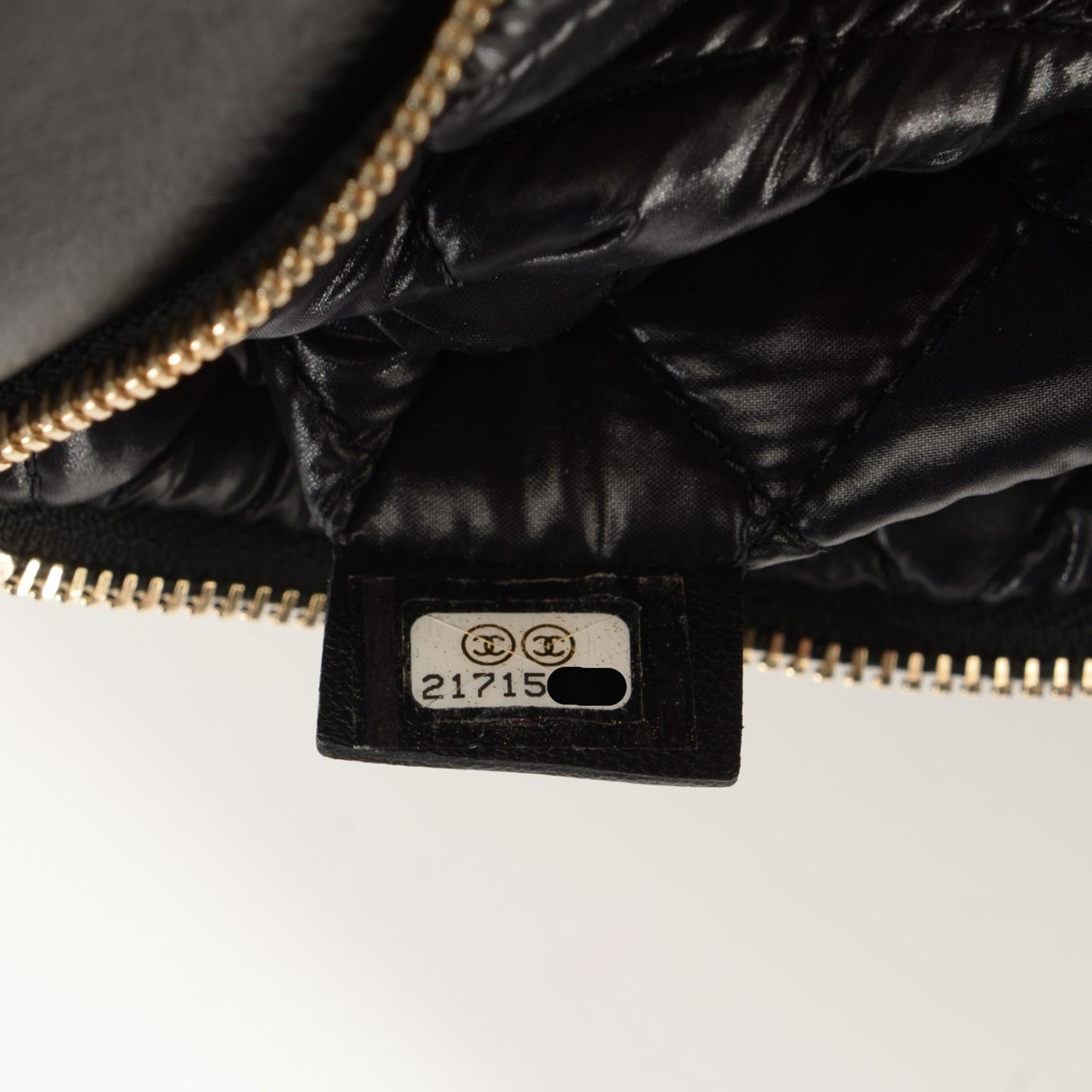 Lambskin Quilted Beauty CC Boy Clutch Black