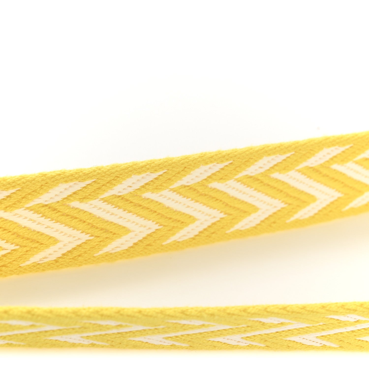 Hermes Toile Swift 25mm Sangle ZigZag Shoulder Strap Jaune De Naples White 6 of 7