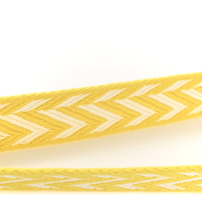 Hermes Toile Swift 25mm Sangle ZigZag Shoulder Strap Jaune De Naples White 6 of 7