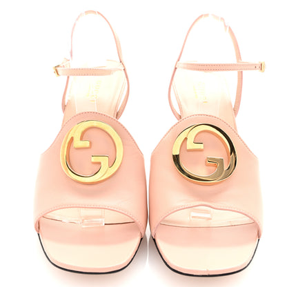 Gucci Malaga Kid Blondie 85mm Slingback Sandals 40 Pastel Pink 3 of 9
