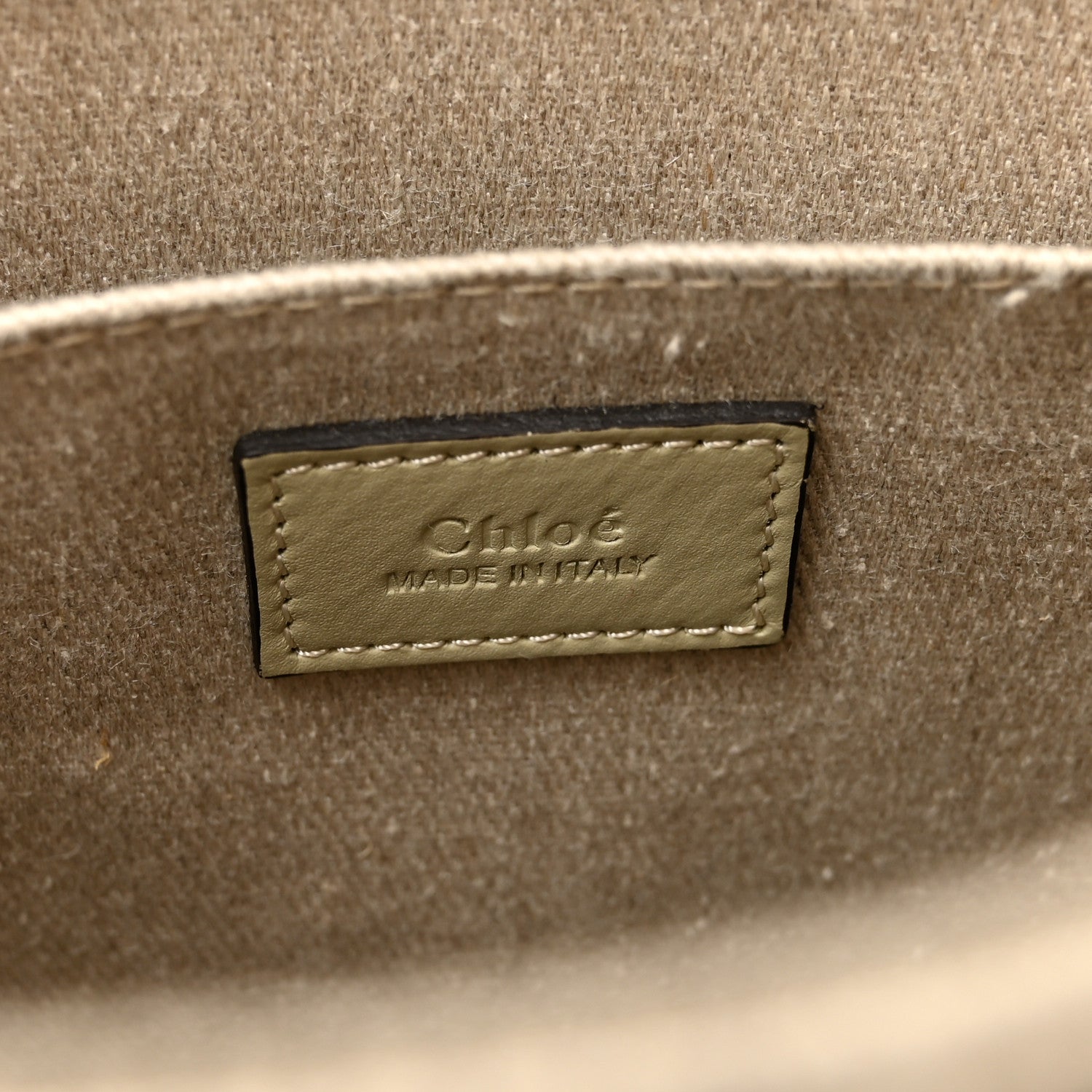 Chloe Cotton Medium Woody Ribbon Tote Slate Green 6 of 13