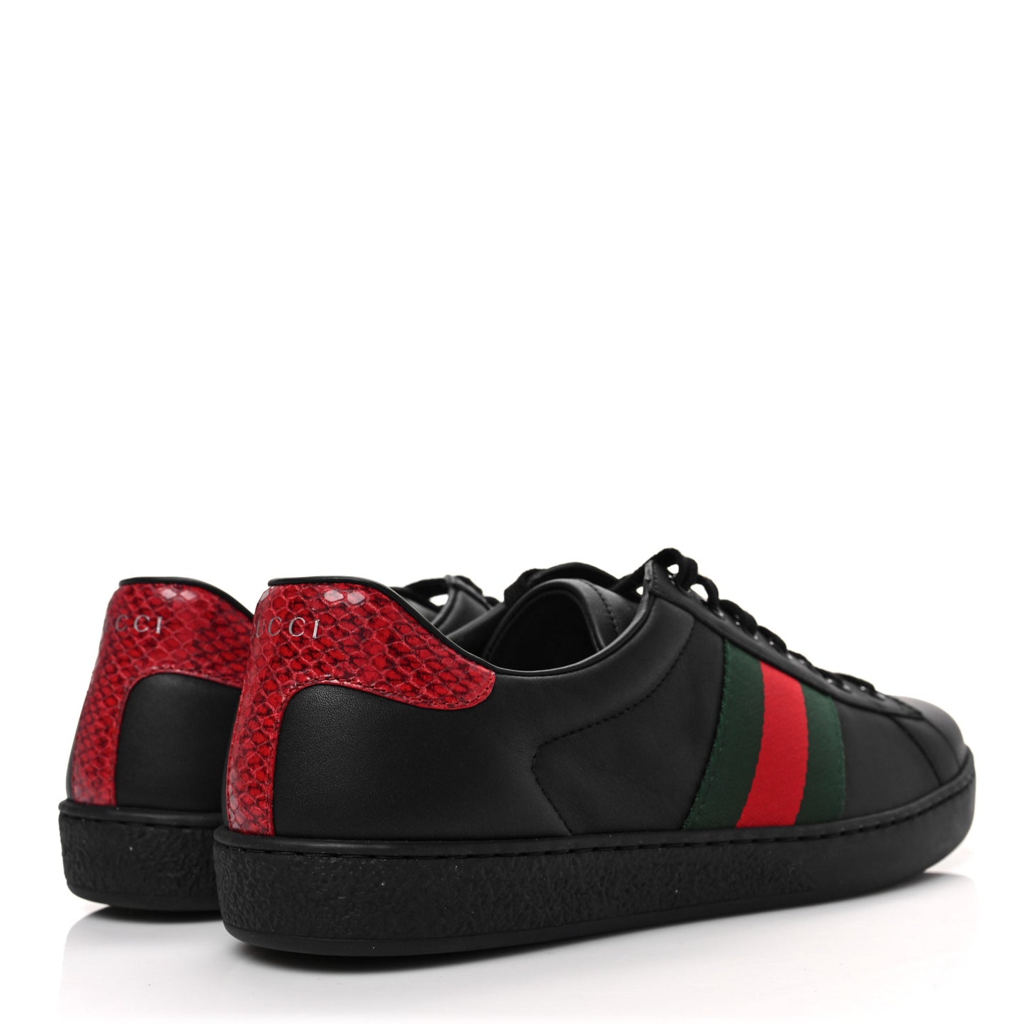 Miro Soft Calfskin Ayers Web Mens Ace Sneakers 8 Black Rosso