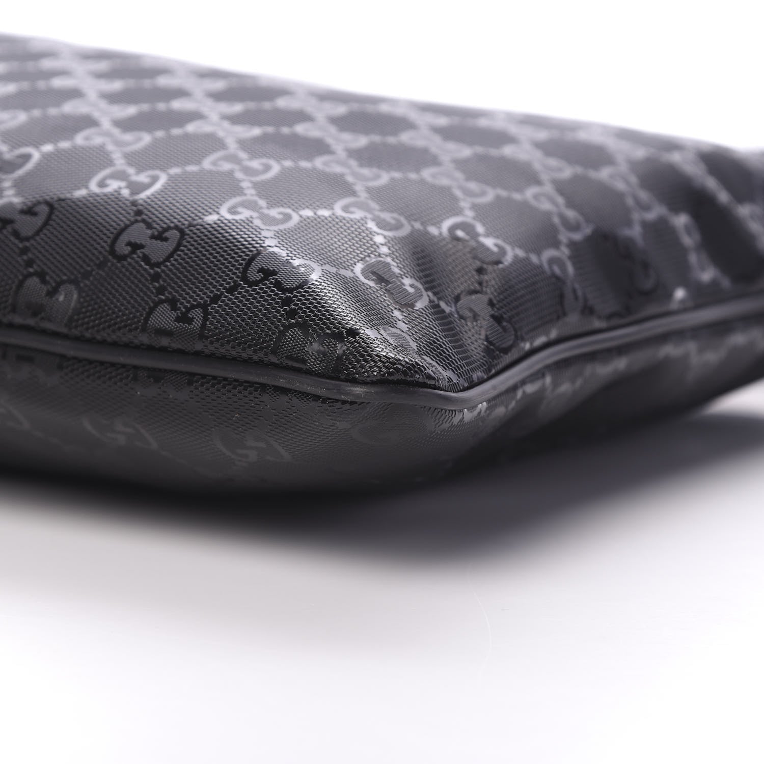 Gucci Imprime Monogram Medium Flat Messenger Bag Black 9 of 9