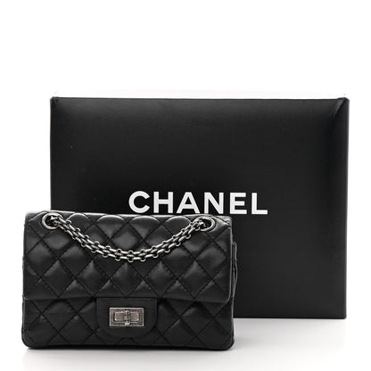 Chanel Iridescent Calfskin Quilted 2.55 Reissue 224 Flap Black 18 of 18
