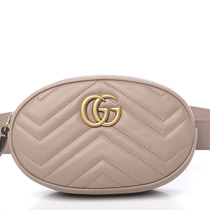 Gucci Calfskin Matelasse GG Marmont Belt Bag 85 34 Porcelain Rose 10 of 10