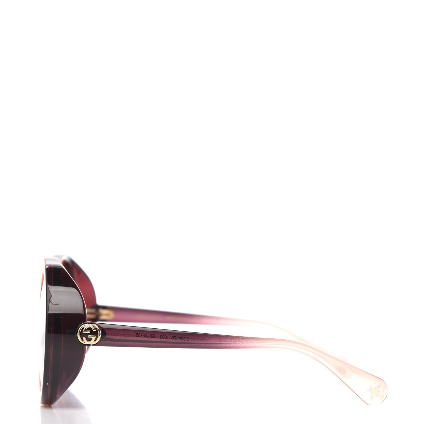 Round Sunglasses GG0367S Purple Red